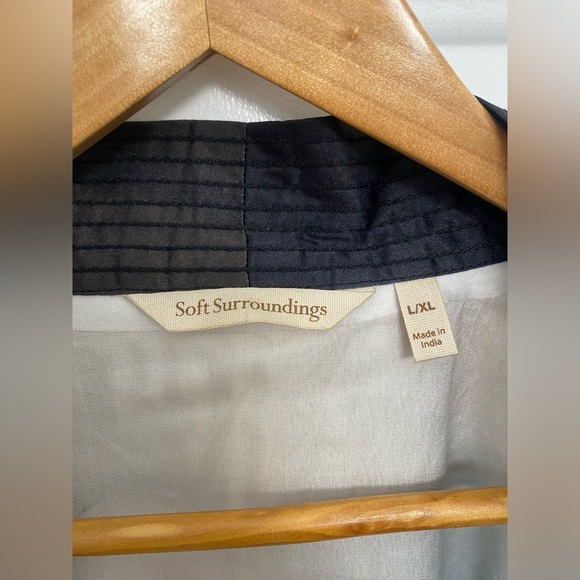 Women’s Soft Surroundings Ainsley Multicolor Kimono L/XL Robe Nightwear Comfy - Picture 3 of 8